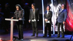 KISS getting inducted into the Rock and Roll Hall of Fame, Brooklyn Barclays Center, New York, 2014